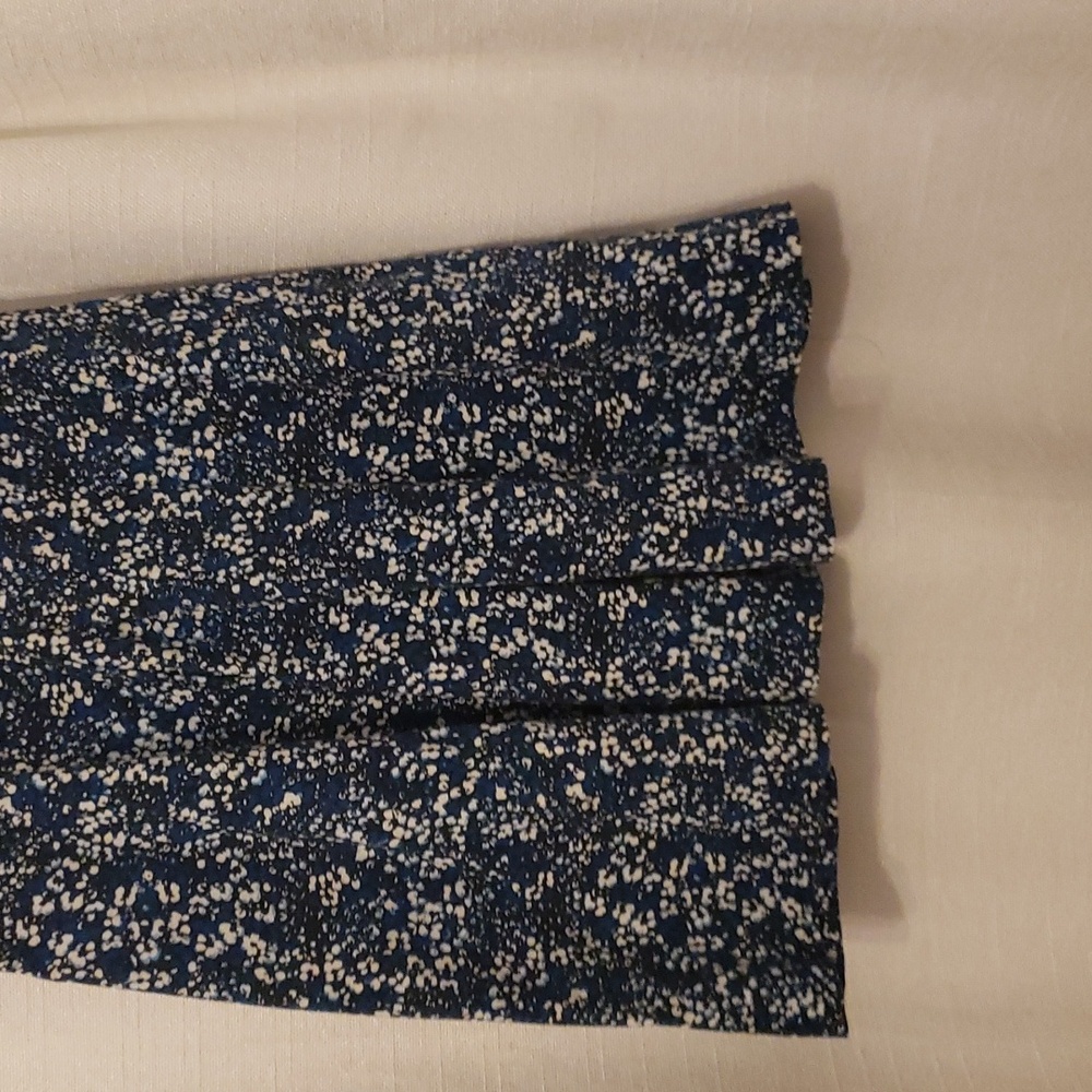 GAP SLEEVELESS SHIFT SUN DRESS SIZE 06 SHADES OF BLUE W/ WHITE - Picture 2 of 5